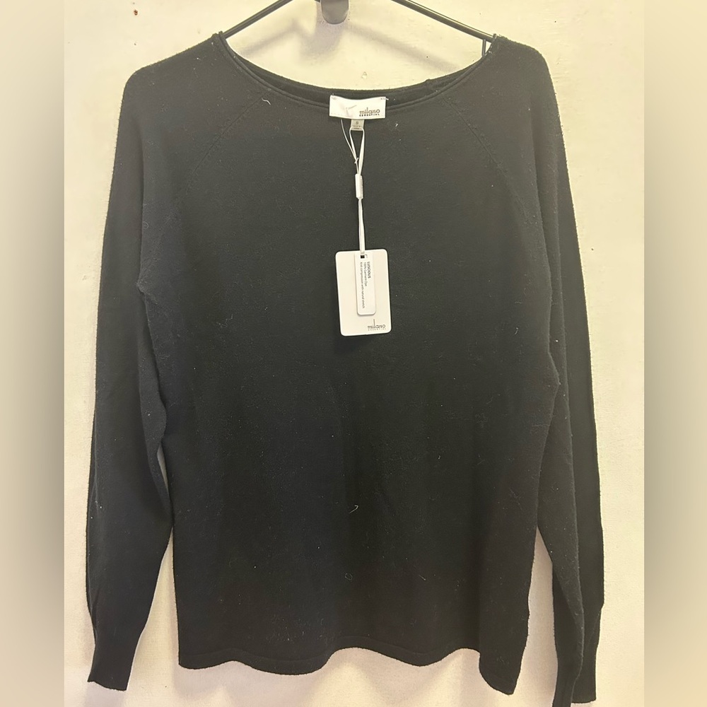 Essential By Milano Woman Long Sleeve Sweater Black Size S